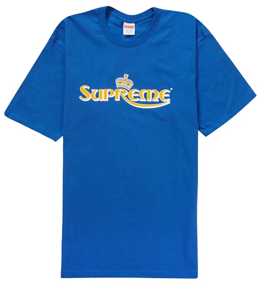 supreme-crown-tee-royal