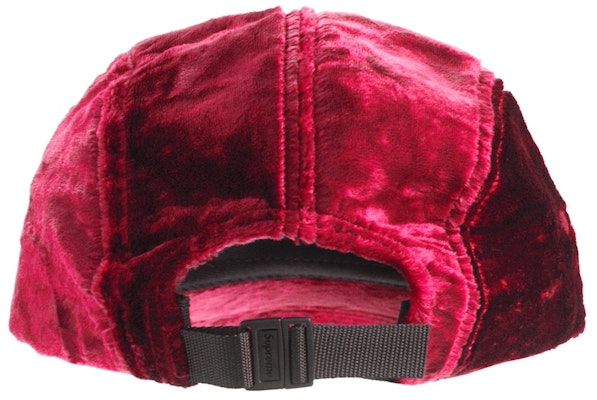 Supreme Crushed Velvet Camp Cap 'Pink' Topi Baldu Hancur Merah Jambu Order Supreme Crushed Velvet Camp Cap 'Pink' Topi Baldu Hancur Merah Jambu