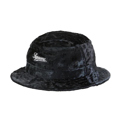 Supreme Crushed Velvet Crusher 'Black'