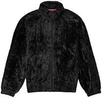 Supreme Crushed Velvet Track Jacket Black Supreme Crushed Velvet Track Jacket Black