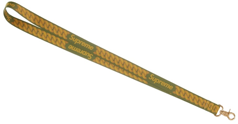 Supreme Cuban Links Lanyard Olive Buy Supreme Cuban Links Lanyard Olive
