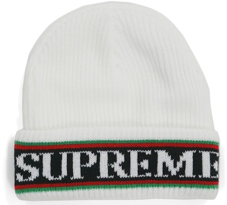Gorro Supreme Cuff Logo Blanco Buy Gorro Supreme Cuff Logo Blanco
