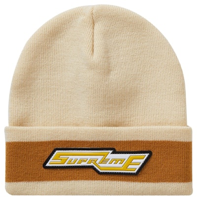 Supreme Cuff Stripe Beanie Natural Buy Supreme Cuff Stripe Beanie Natural