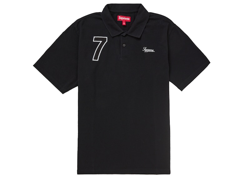 Supreme Cursive Polo Black