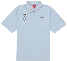 Supreme Cursive Polo Light Blue Supreme Cursive Polo Light Blue
