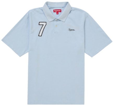 Supreme 草寫徽標淺藍色 Polo 衫 Buy Supreme 草寫徽標淺藍色 Polo 衫