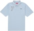 Buy Supreme 草寫徽標淺藍色 Polo 衫