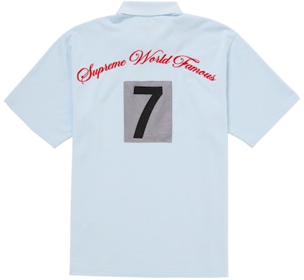 Supreme 草寫徽標淺藍色 Polo 衫 Order Supreme 草寫徽標淺藍色 Polo 衫