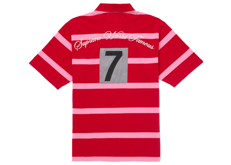 Order Supreme Cursive Polo Jalur Merah