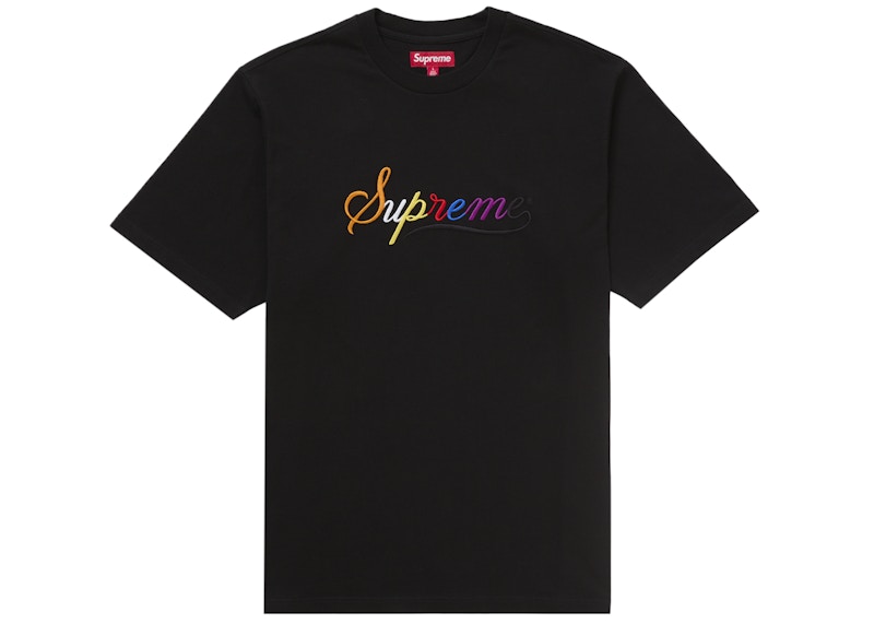 Supreme Cursive S/S Top Black