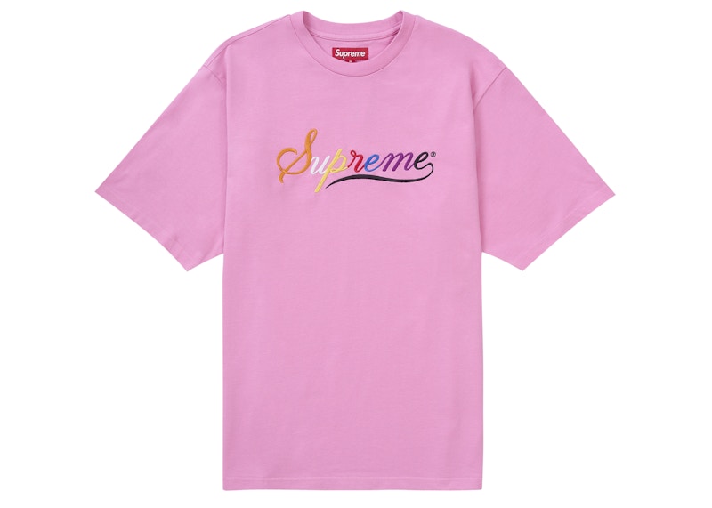 Supreme Cursive S/S Top Pink