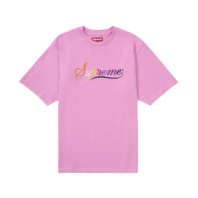 Supreme Cursive S/S Top Pink