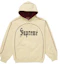 Buy Supreme Curve Piping Hooded Sweatshirt Natural