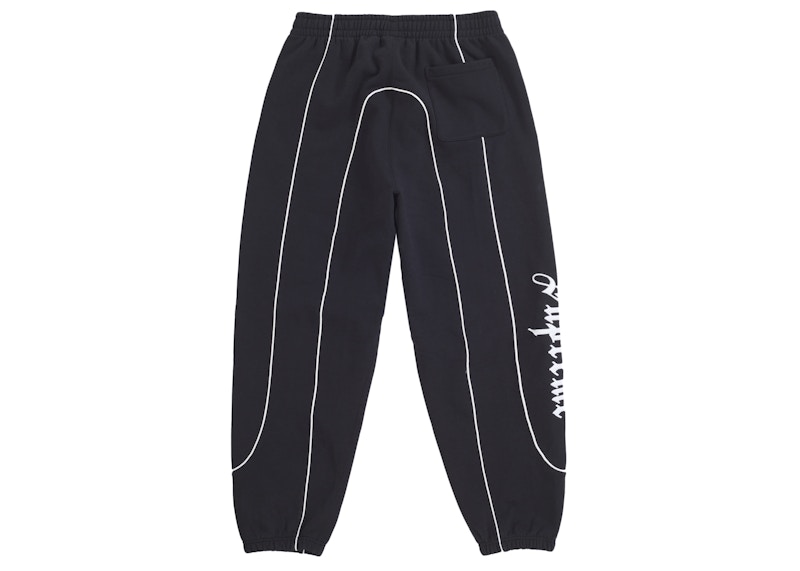 Lookbook Supreme 曲線滾邊運動褲 黑色