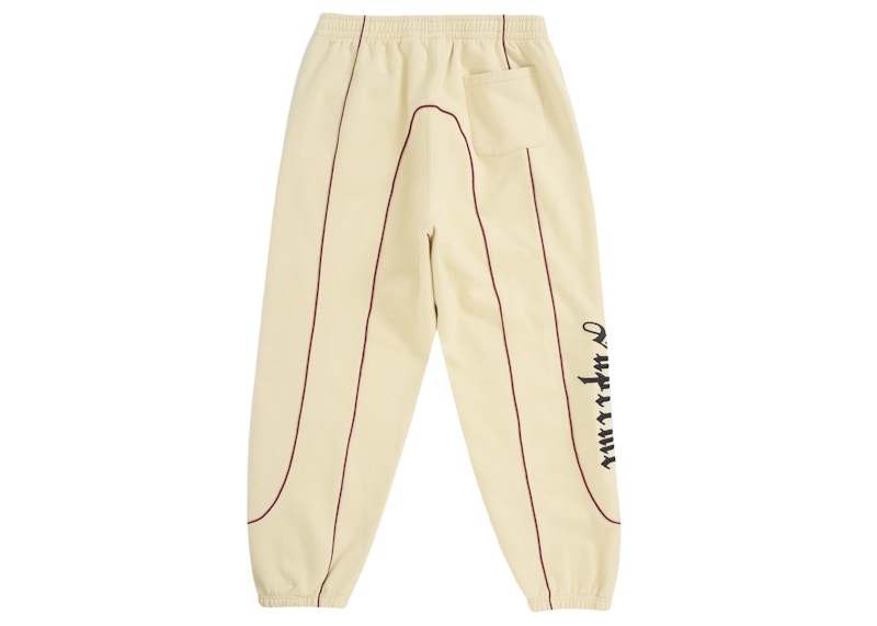 Supreme Curve Piping Sweatpant Natural 圖 3