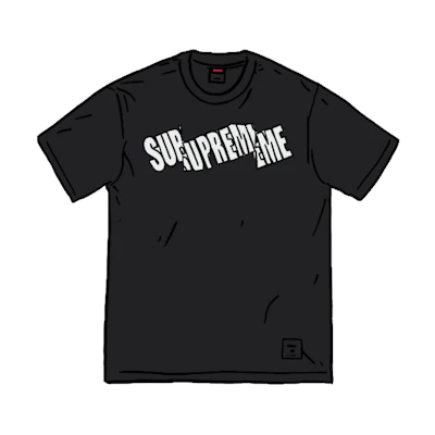 Supreme Cut Logo S/S Top Black