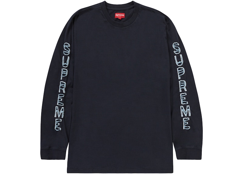 トップス SUPREME Cut Out L/S Top Supreme カットアウトL/Sトップ (ウォッシュドネイビー) を購入
