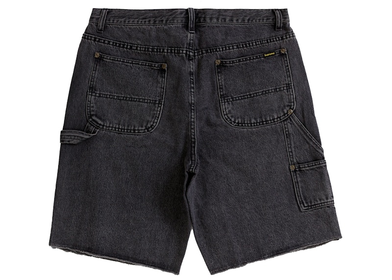 Supreme Cutoff Double Knee Denim Painter Short Black 圖 2