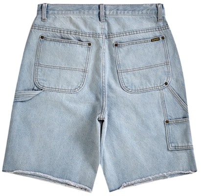Supreme Cutoff Double Knee Denim Painter Short Washed Blue Order Supreme Cutoff Double Knee Denim Painter Short Washed Blue