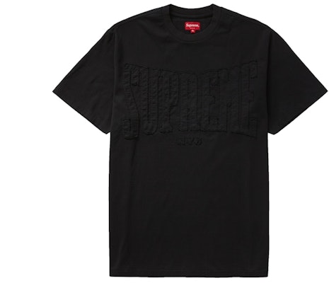 Supreme Cutout Logo S/S Top Black Buy Supreme Cutout Logo S/S Top Black