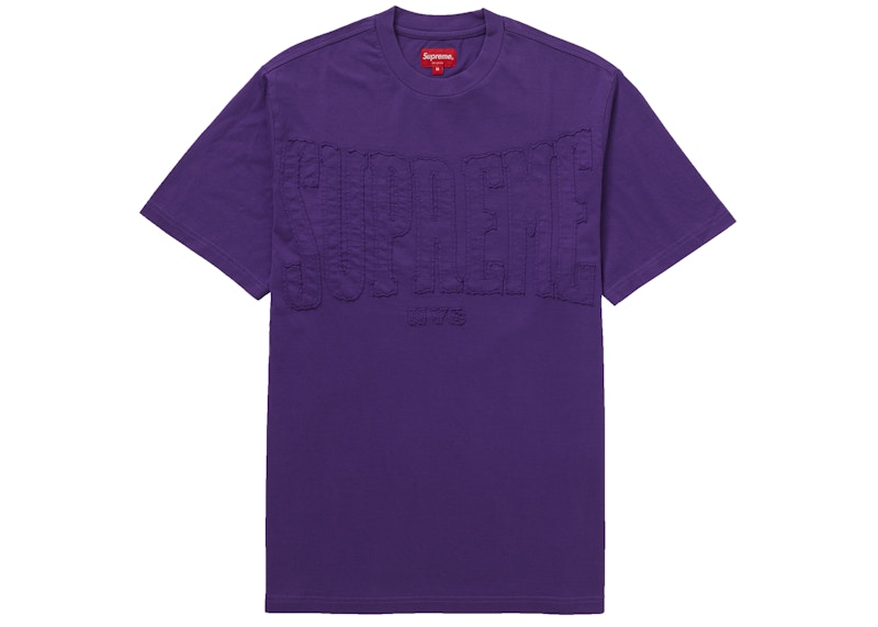 Buy Supreme 紫色切割标志短袖上衣