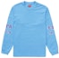 Buy Supreme Top de Manga Larga con Recortes Azul