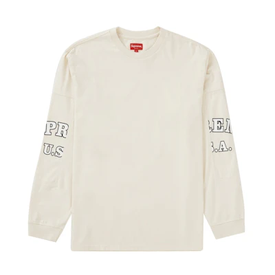 Supreme Cutout Sleeves L/S Top Natural