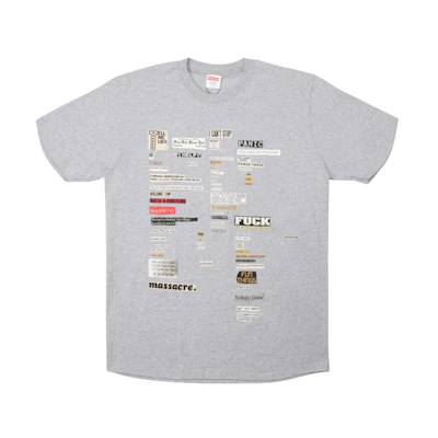 Supreme Cutouts Tee Heather Grey