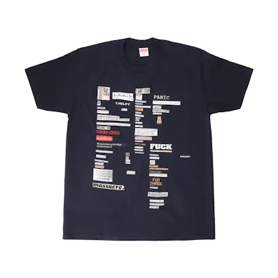 Supreme Cutouts Tee Navy