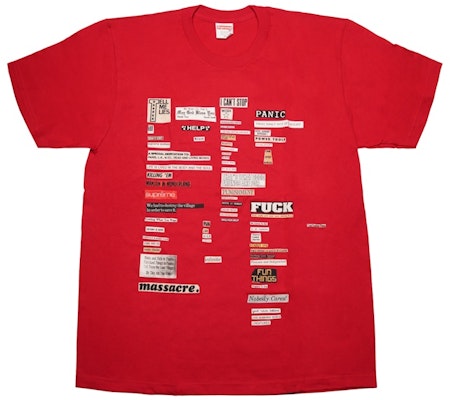 Supreme Cutouts Tee Red Buy Supreme Cutouts Tee Red