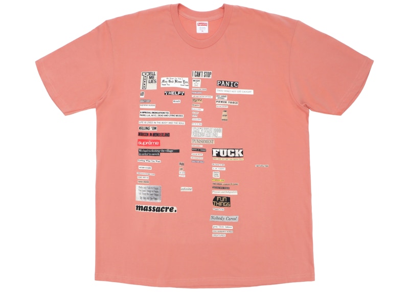 Buy 슈프림 컷아웃 티셔츠 (테라코타) 
