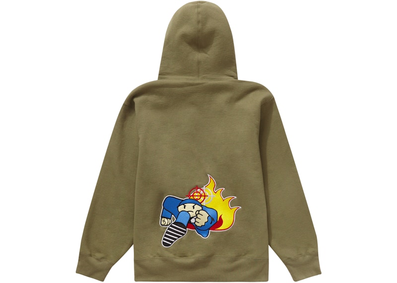 Supreme Dah Shinin' Sweatshirt Light Olive 圖 2