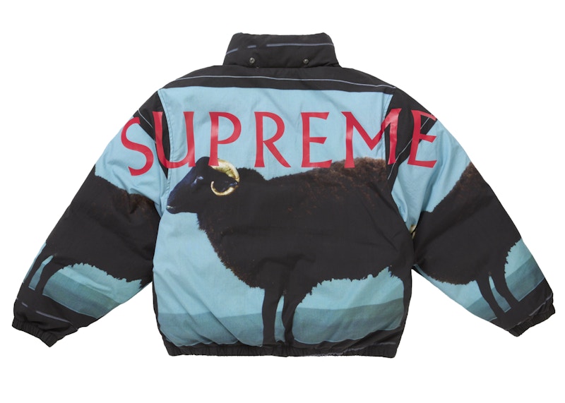 Purchase Supreme 达米恩·赫斯特羽绒夹克 黑色