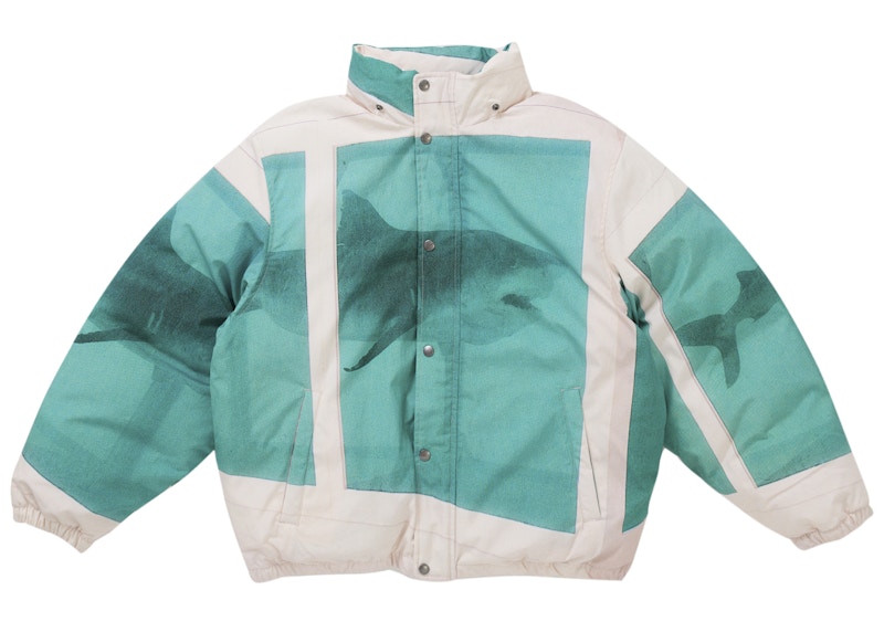 Shop シュプリーム ダミアン・ハースト ダウンパファージャケット ホワイト