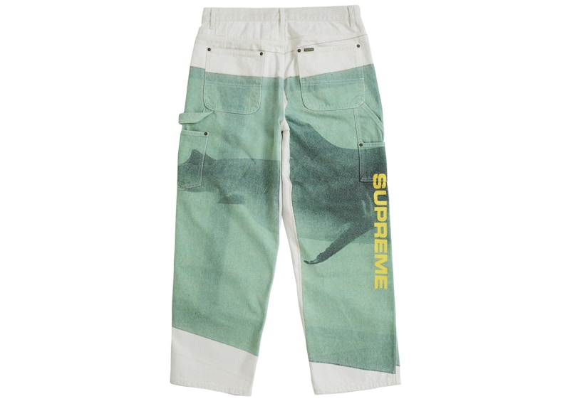 Order 슈프림 다미엔 허스트 페인터 진 화이트