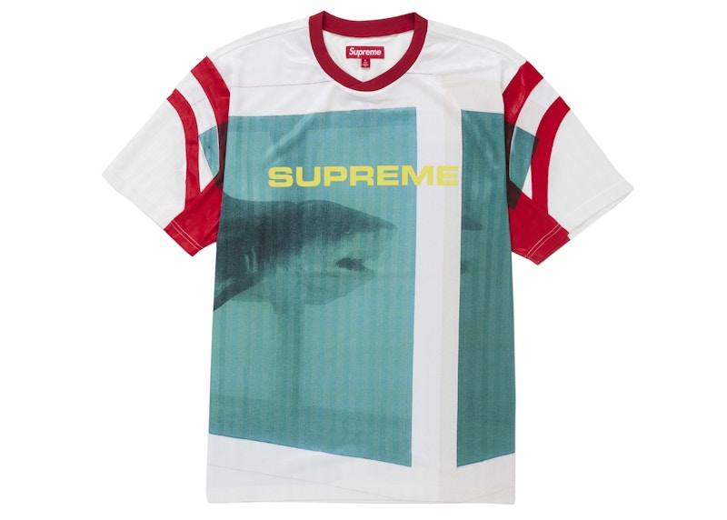 Buy Supreme x Nike Jewel Stripe Soccer Jersey Black - Novelship
