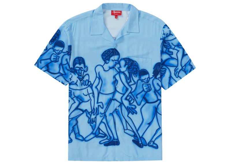 Supreme Dancing Rayon S/S Shirt Light Blue