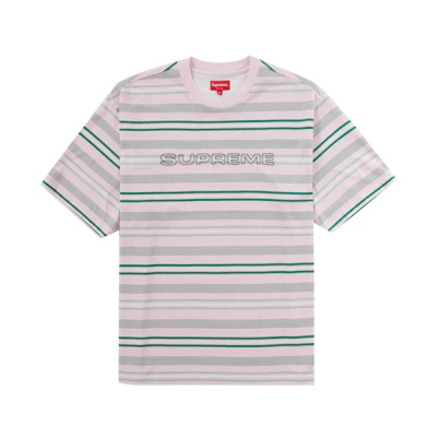 Supreme Dash Stripe S/S Top Pink