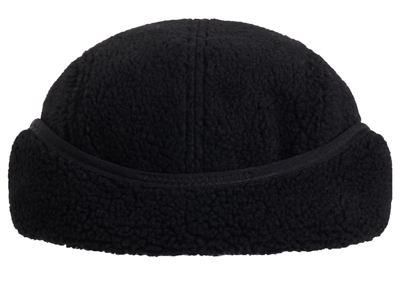 Lookbook 高級厚絨護耳營地帽 黑色