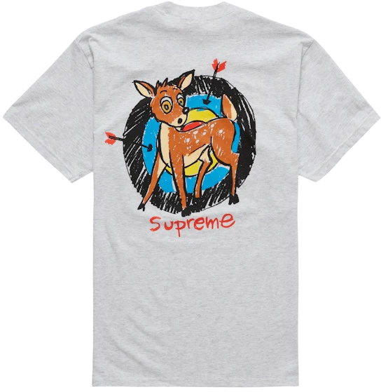 supreme-deer-tee-ash-grey
