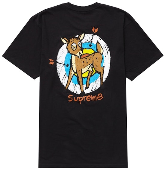 supreme-deer-tee-black