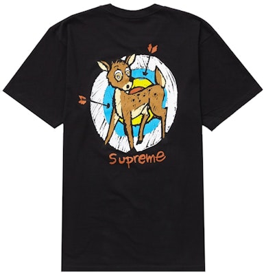 Camiseta Negra Supreme Deer Buy Camiseta Negra Supreme Deer