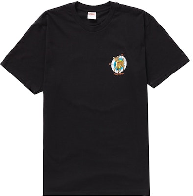 Camiseta Negra Supreme Deer Order Camiseta Negra Supreme Deer