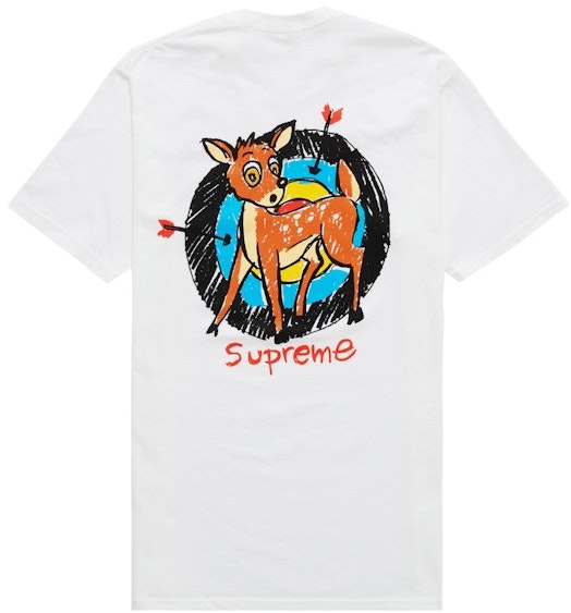 supreme-deer-tee-white