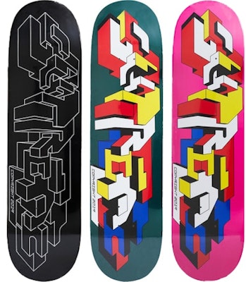 Supreme Delta Logo Skateboard Deck Black/Dark Green/ Magenta Set Buy Supreme Delta Logo Skateboard Deck Black/Dark Green/ Magenta Set