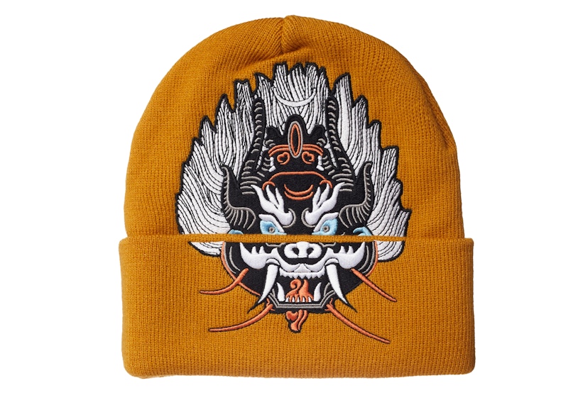Supreme Demon Beanie Mustard