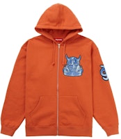 Supreme Demon Zip Up Hooded Sweatshirt Burnt Orange Supreme Demon Zip Up Hooded Sweatshirt Burnt Orange