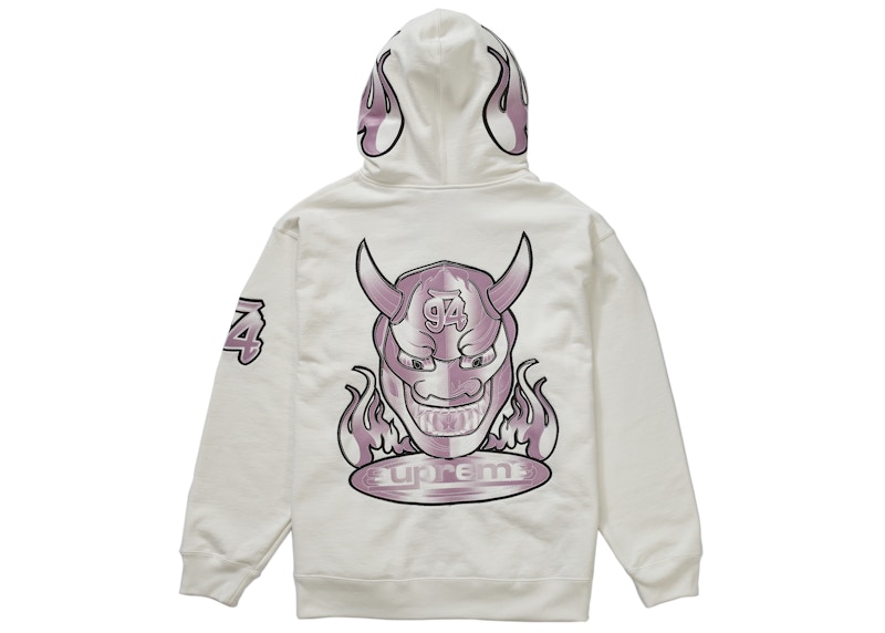 Supreme Demon Zip Up Hooded Sweatshirt White 圖 2