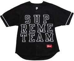 Supreme Denim Baseball Jersey FW22 'Black' Supreme Denim Baseball Jersey FW22 'Black'