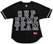 Buy Supreme Denim Baseball Jersey FW22 'Black'